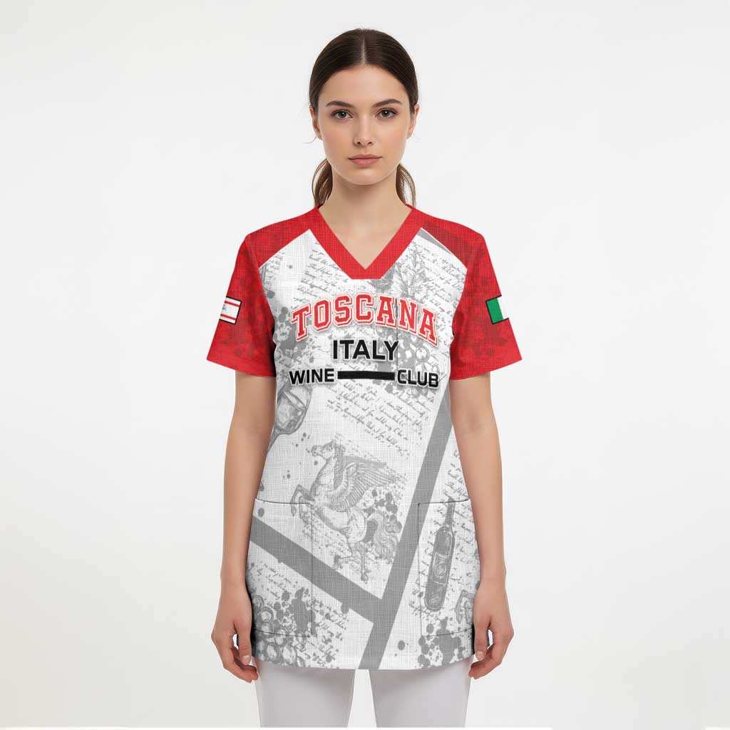 Personalized Italy Tuscany Scrub Top Toscana Wine Club - Wonder Print Shop