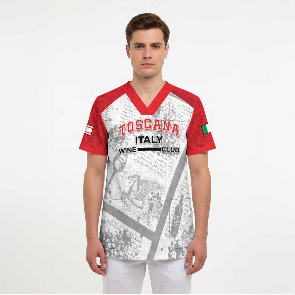 Personalized Italy Tuscany Scrub Top Toscana Wine Club - Wonder Print Shop
