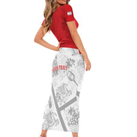 Personalized Italy Tuscany Short Sleeve Bodycon Dress Toscana Wine Club - Wonder Print Shop