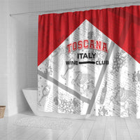 Italy Tuscany Shower Curtain Toscana Wine Club - Wonder Print Shop