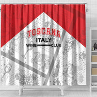 Italy Tuscany Shower Curtain Toscana Wine Club - Wonder Print Shop