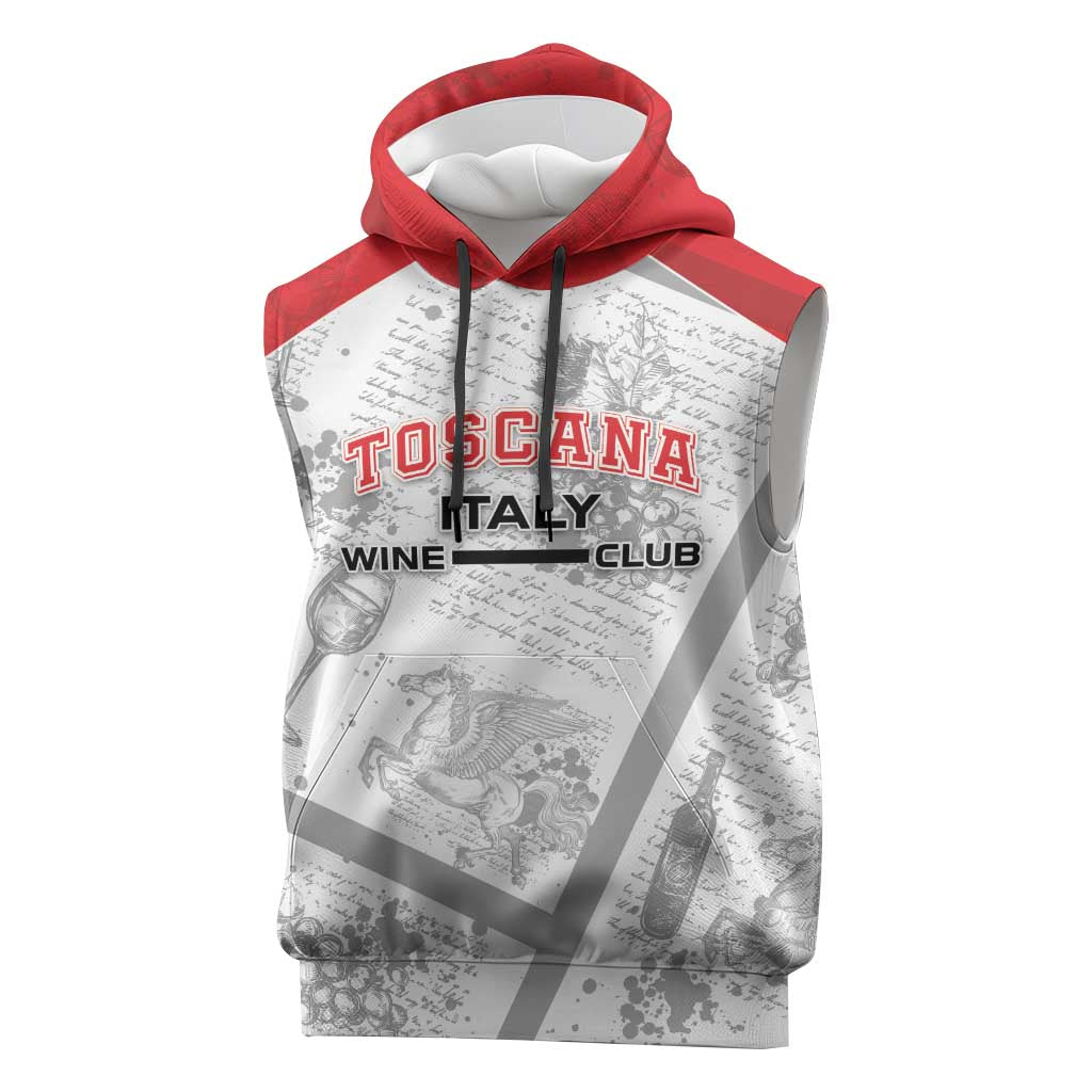 Personalized Italy Tuscany Sleeveless Hoodie Toscana Wine Club - Wonder Print Shop
