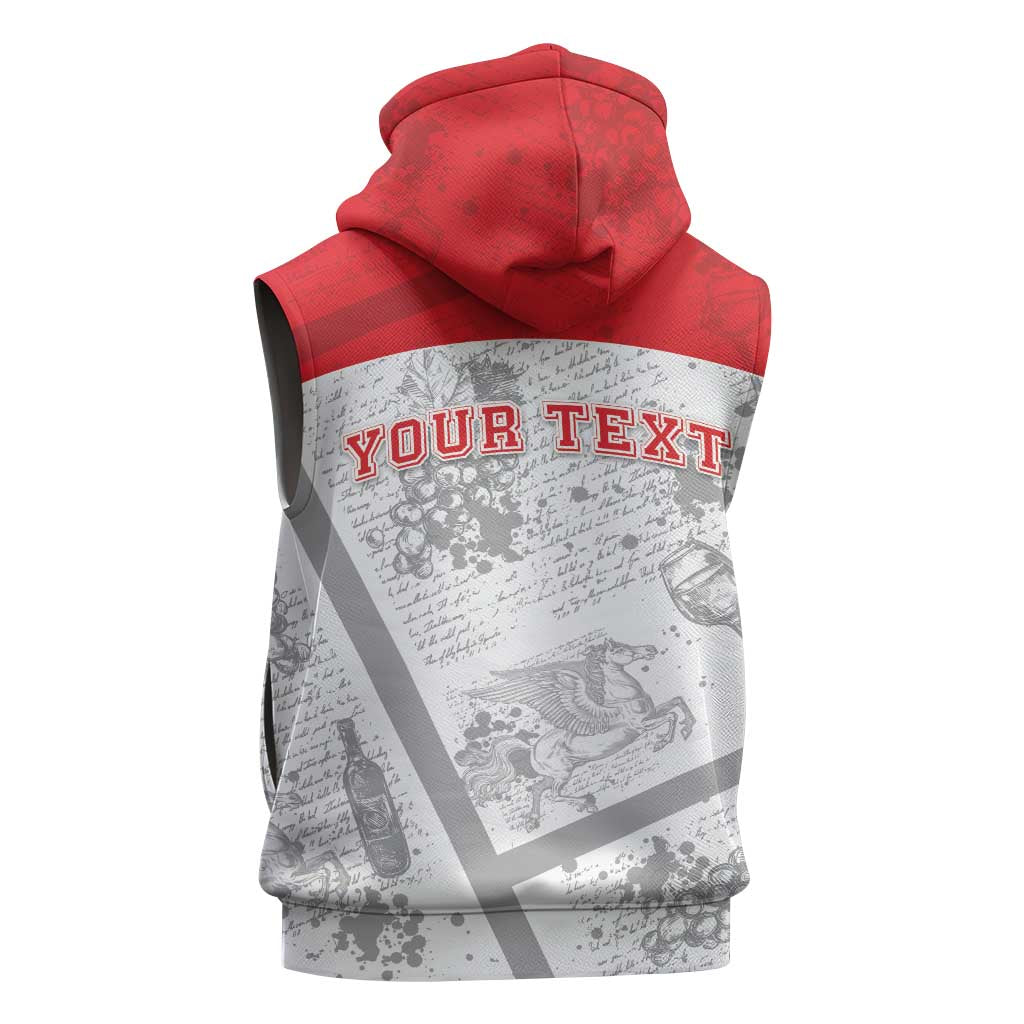 Personalized Italy Tuscany Sleeveless Hoodie Toscana Wine Club - Wonder Print Shop