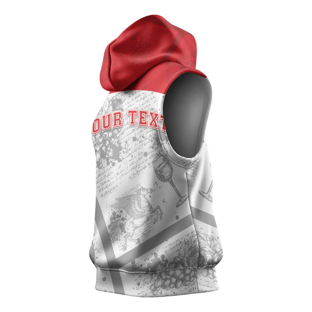 Personalized Italy Tuscany Sleeveless Hoodie Toscana Wine Club - Wonder Print Shop
