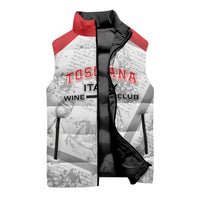 Personalized Italy Tuscany Sleeveless Puffer Jacket Toscana Wine Club - Wonder Print Shop