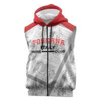 Personalized Italy Tuscany Sleeveless Zip Hoodie Toscana Wine Club - Wonder Print Shop