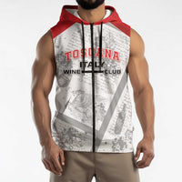 Personalized Italy Tuscany Sleeveless Zip Hoodie Toscana Wine Club - Wonder Print Shop