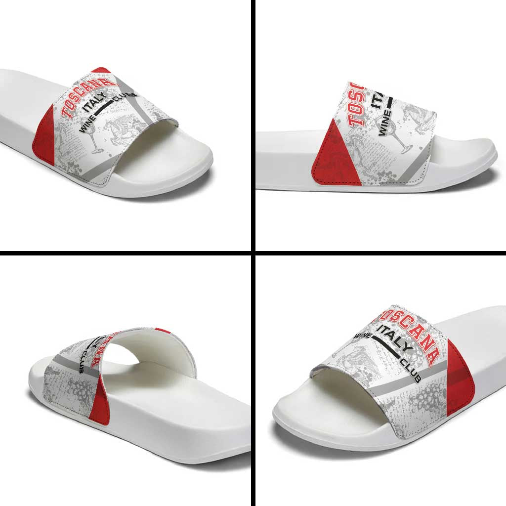 Italy Tuscany Slide Sandals Toscana Wine Club - Wonder Print Shop