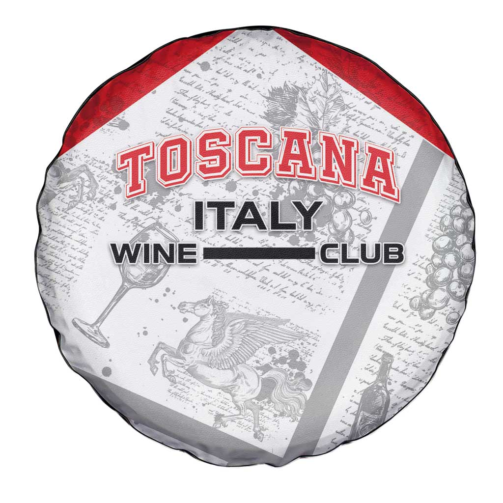 Italy Tuscany Spare Tire Cover Toscana Wine Club - Wonder Print Shop