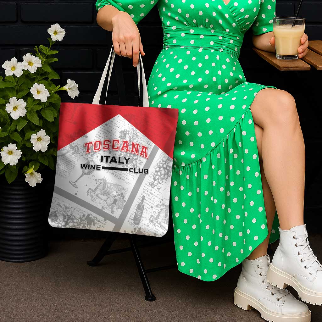 Italy Tuscany Tote Bag Toscana Wine Club - Wonder Print Shop
