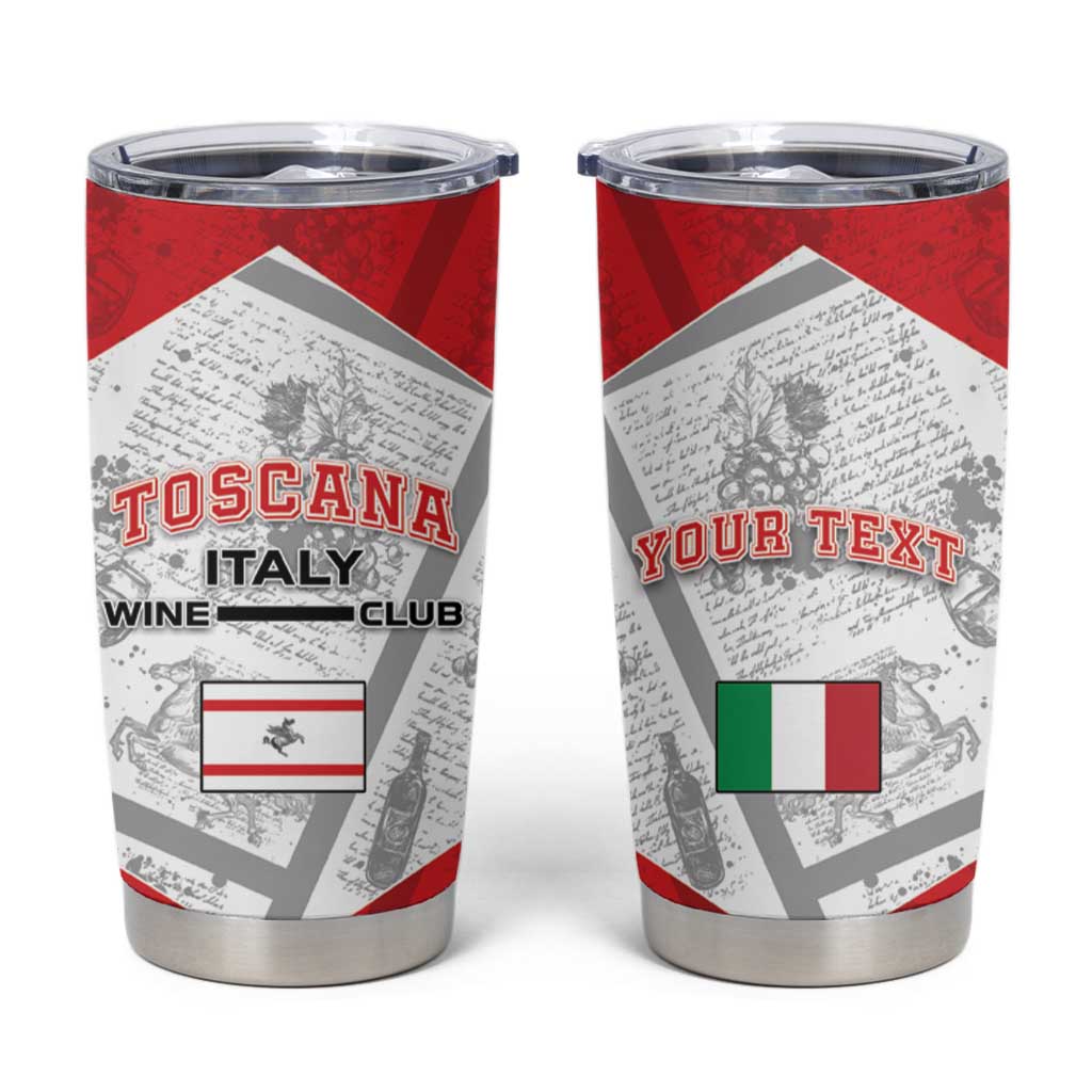 Personalized Italy Tuscany Tumbler Cup Toscana Wine Club - Wonder Print Shop