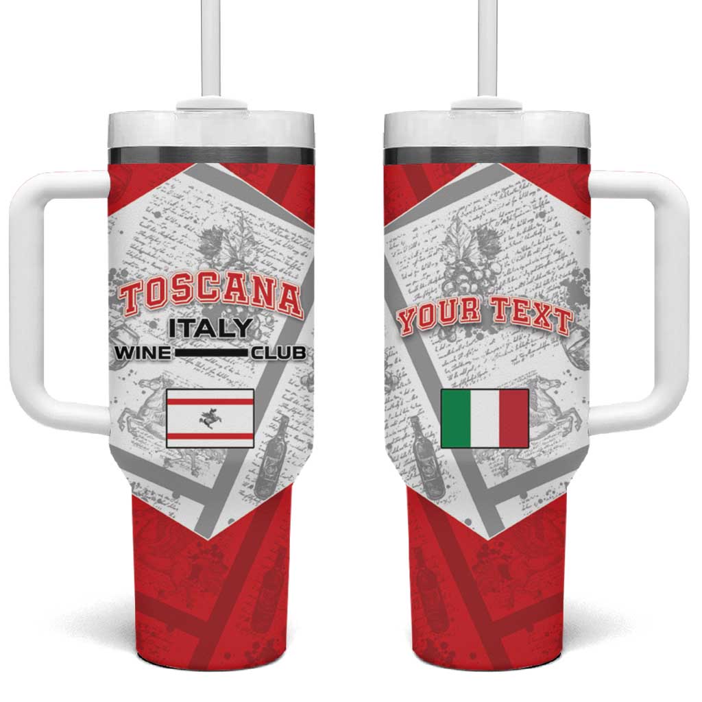 Personalized Italy Tuscany Tumbler With Handle Toscana Wine Club - Wonder Print Shop