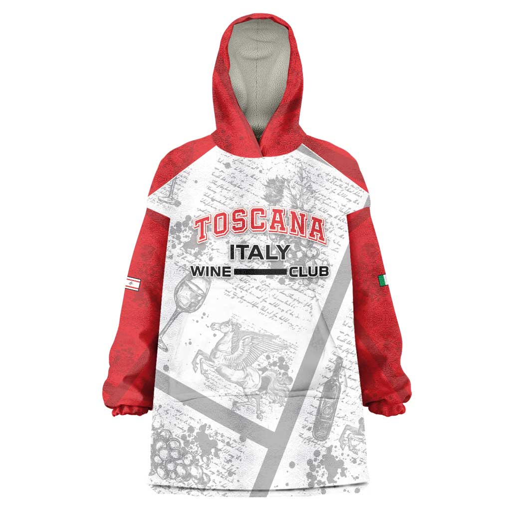 Personalized Italy Tuscany Wearable Blanket Hoodie Toscana Wine Club - Wonder Print Shop