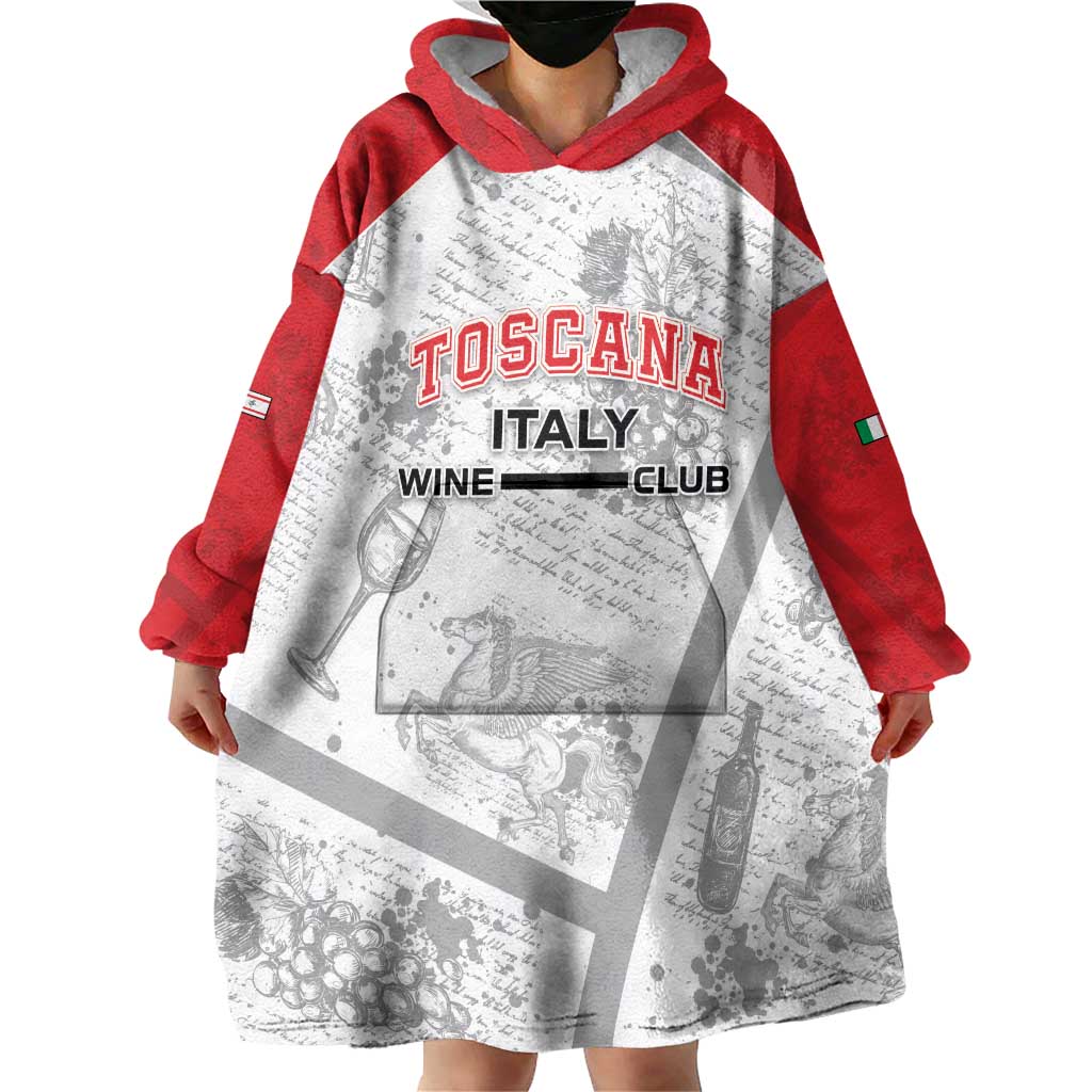 Personalized Italy Tuscany Wearable Blanket Hoodie Toscana Wine Club - Wonder Print Shop