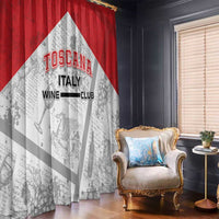 Italy Tuscany Window Curtain Toscana Wine Club - Wonder Print Shop