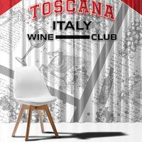 Italy Tuscany Window Curtain Toscana Wine Club - Wonder Print Shop