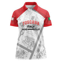 Personalized Italy Tuscany Women Polo Shirt Toscana Wine Club - Wonder Print Shop