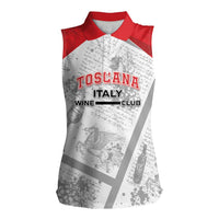 Personalized Italy Tuscany Women Sleeveless Polo Shirt Toscana Wine Club - Wonder Print Shop