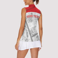 Personalized Italy Tuscany Women Sleeveless Polo Shirt Toscana Wine Club - Wonder Print Shop
