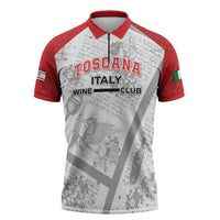 Personalized Italy Tuscany Zipper Polo Shirt Toscana Wine Club - Wonder Print Shop