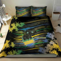 Gabon Bedding Set Panther Strike Striped Style