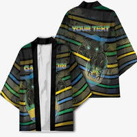 Personalized Gabon Kimono Panther Strike Striped Style