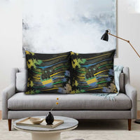 Gabon Pillow Cover Panther Strike Striped Style