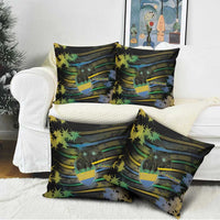 Gabon Pillow Cover Panther Strike Striped Style