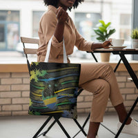 Gabon Tote Bag Panther Strike Striped Style