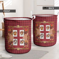 Zodiac Signs Laundry Basket The Fire Element Baroque Hearts Card