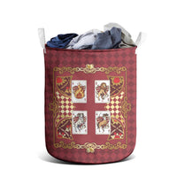 Zodiac Signs Laundry Basket The Fire Element Baroque Hearts Card