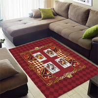 Zodiac Signs Area Rug The Fire Element Baroque Hearts Card