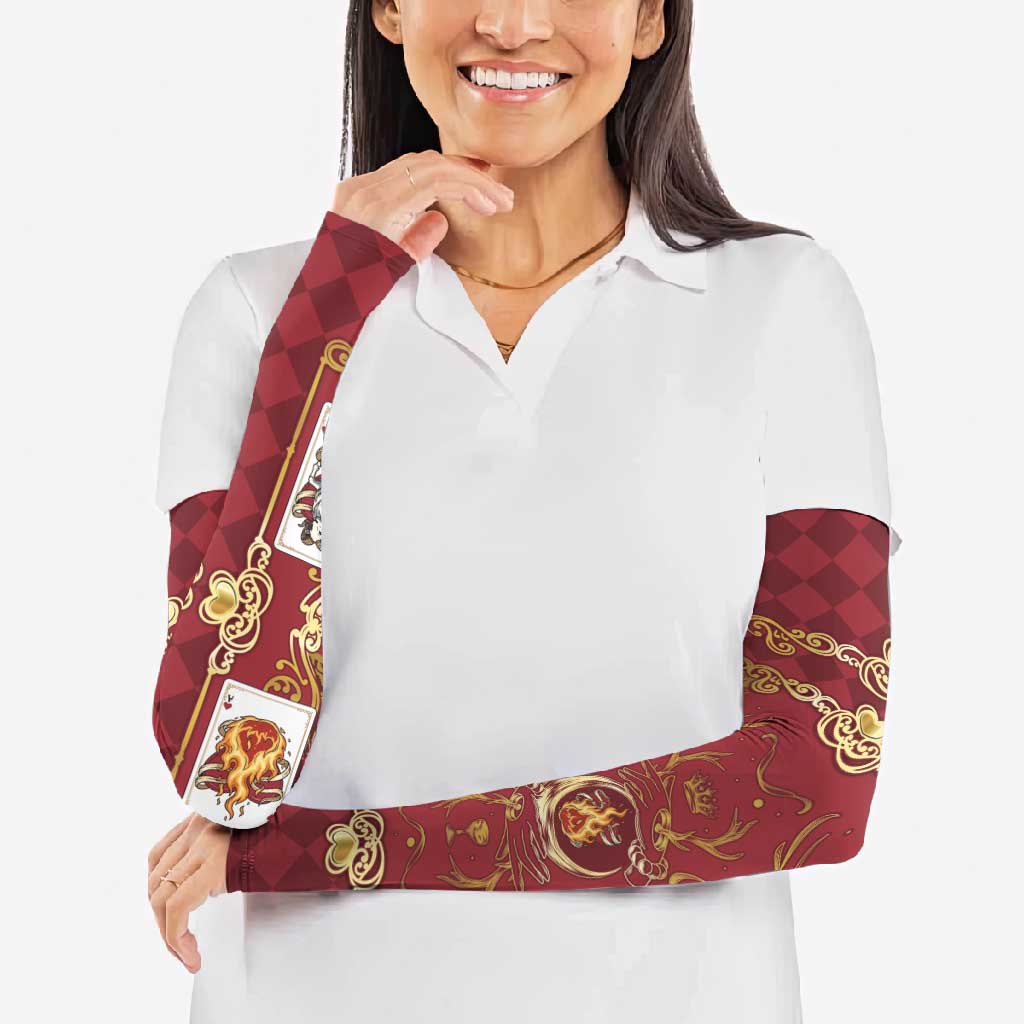Zodiac Signs Arm Sleeves The Fire Element Baroque Hearts Card