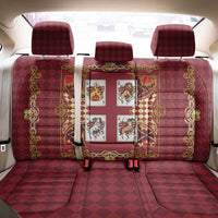 Zodiac Signs Back Car Seat Cover The Fire Element Baroque Hearts Card