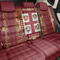 Zodiac Signs Back Car Seat Cover The Fire Element Baroque Hearts Card