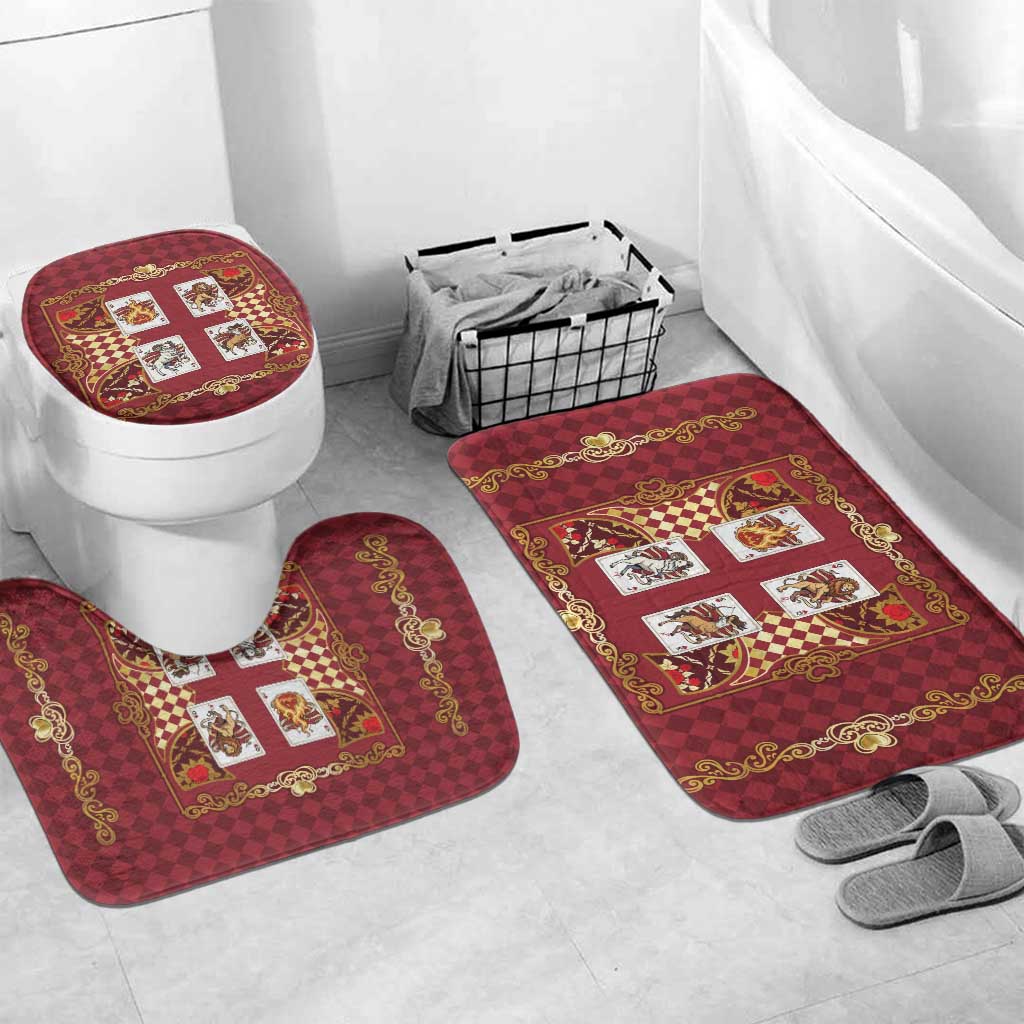 Zodiac Signs Bathroom Set The Fire Element Baroque Hearts Card