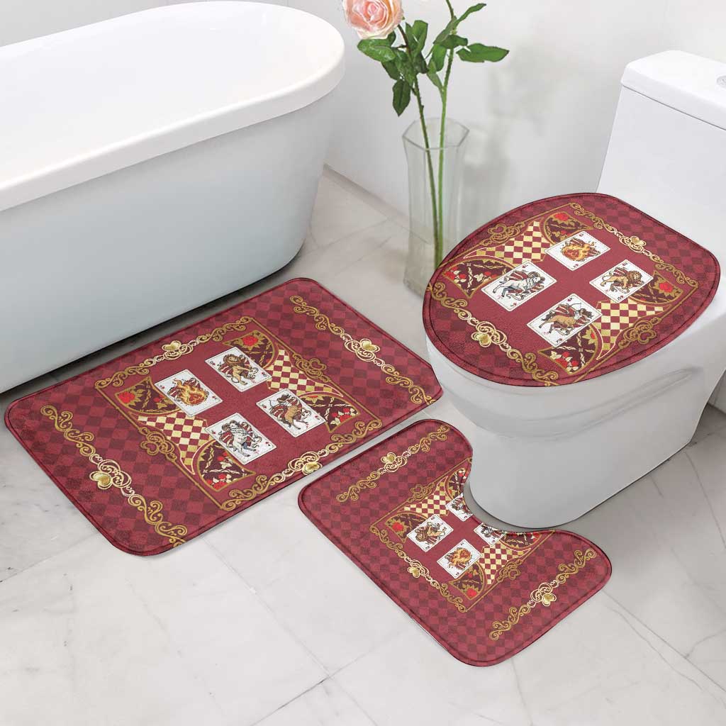 Zodiac Signs Bathroom Set The Fire Element Baroque Hearts Card