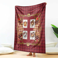 Zodiac Signs Blanket The Fire Element Baroque Hearts Card