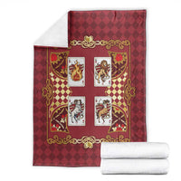 Zodiac Signs Blanket The Fire Element Baroque Hearts Card