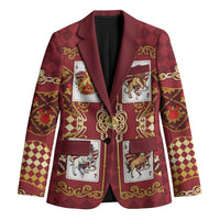 Zodiac Signs Blazer The Fire Element Baroque Hearts Card