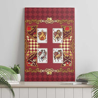 Zodiac Signs Canvas Wall Art The Fire Element Baroque Hearts Card