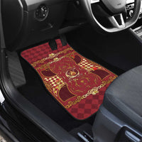 Zodiac Signs Car Mats The Fire Element Baroque Hearts Card