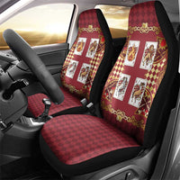 Zodiac Signs Car Seat Cover The Fire Element Baroque Hearts Card