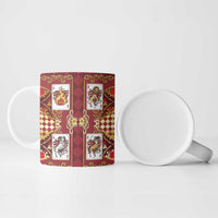 Zodiac Signs Ceramic Mug The Fire Element Baroque Hearts Card