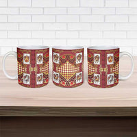 Zodiac Signs Ceramic Mug The Fire Element Baroque Hearts Card