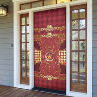 Zodiac Signs Door Cover The Fire Element Baroque Hearts Card