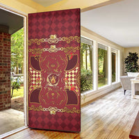 Zodiac Signs Door Cover The Fire Element Baroque Hearts Card