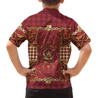 Zodiac Signs Family Matching Mermaid Dress and Hawaiian Shirt The Fire Element Baroque Hearts Card
