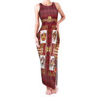 Zodiac Signs Family Matching Tank Maxi Dress and Hawaiian Shirt The Fire Element Baroque Hearts Card