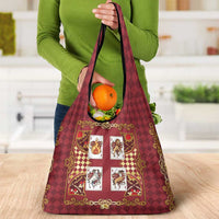 Zodiac Signs Grocery Bag The Fire Element Baroque Hearts Card